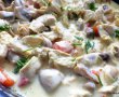 Paste Fettuccini cu curcan, smantana si ciuperci-5