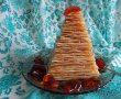 Desert piramida din clatite de post, cu dulceata si peltea de gutui-0