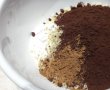 Desert tort cu ciocolata, crema de piersici si blat umed-4