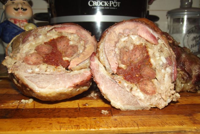 Rulada de porc la slow cooker Crock-Pot