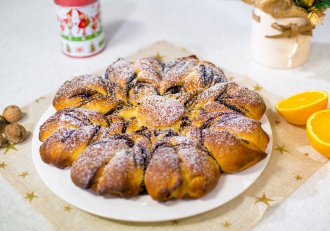 Desert cozonac floare de post