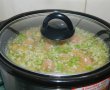 Orez cu piept de pui, mazare si ciuperci la slow cooker Crock-Pot-7