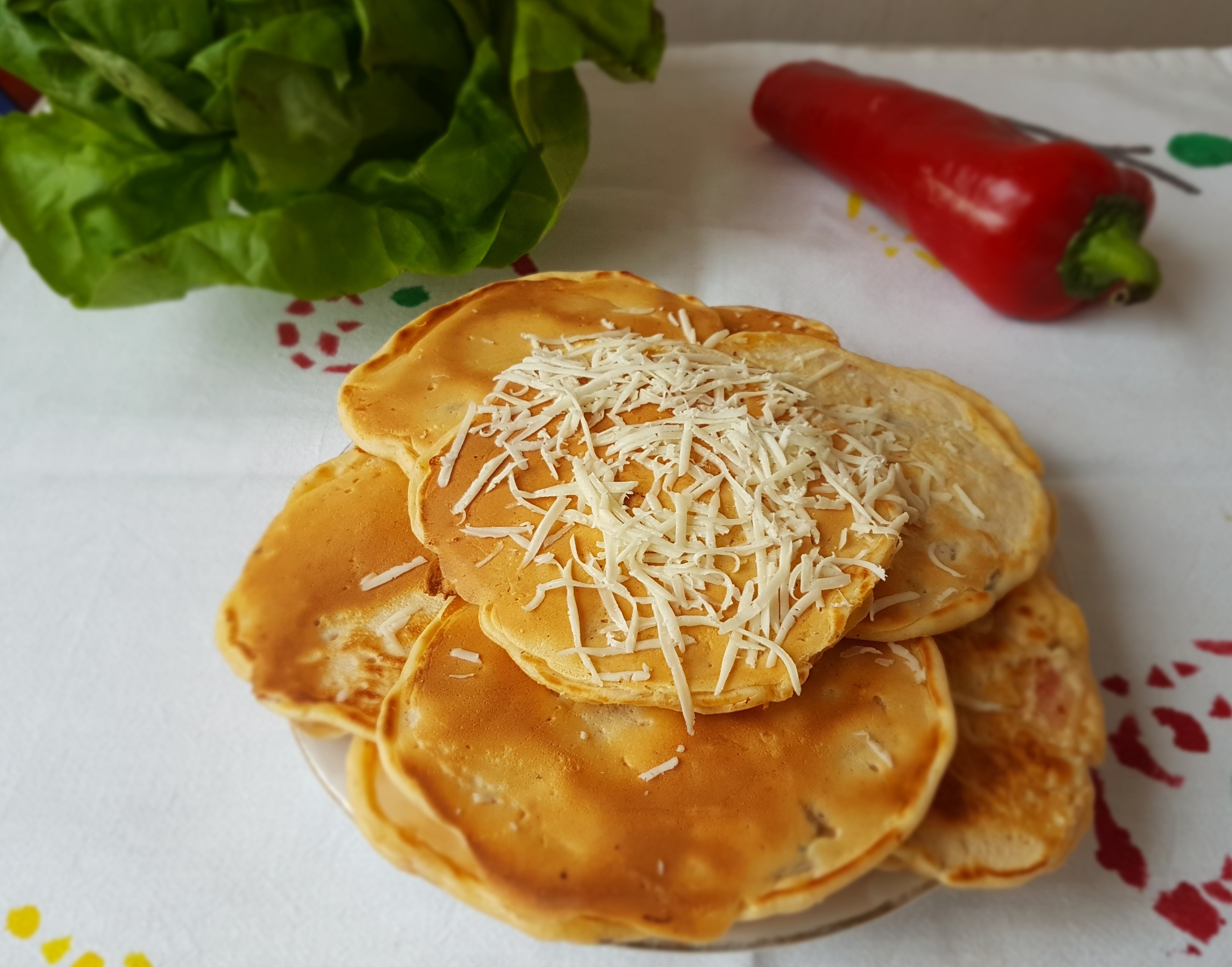 Aperitiv pancakes cu ciuperci