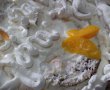 Desert tort cu crema de iaurt si fructe ( din compot )-5