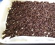 Desert prajitura razuita cu blat de cacao si umplutura de mere si branza-10