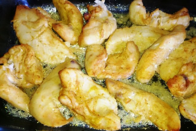 Piept de pui cu mustar, la punga