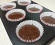 Desert cupcakes cu crema de lamaie si ganache de ciocolata in trei culori-13