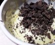 Desert prajitura cu ciocolata, nuca de cocos si crema de vanilie-16