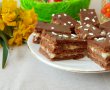 Desert prajitura cu foi de cacao si crema cu lapte condensat-13