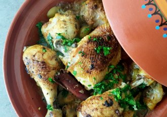 Tajine de pui cu masline