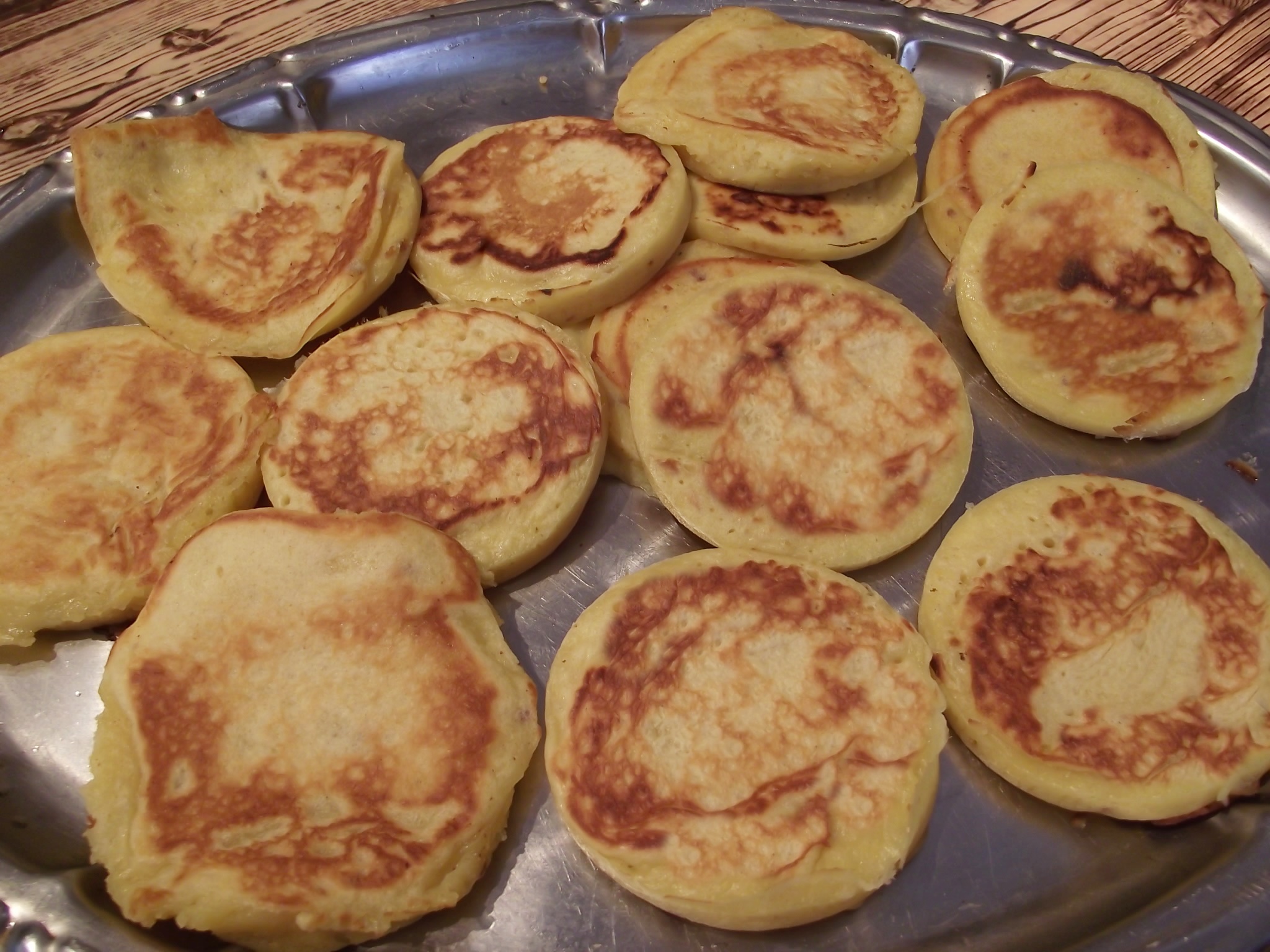 Desert mini pancakes cu piersici