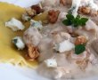 Ravioli proaspete cu sos de branza roquefort si nuci-4