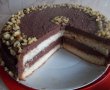 Desert tort cu crema de cacao si nuci-14