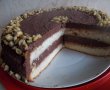 Desert tort cu crema de cacao si nuci-15