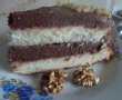 Desert tort cu crema de cacao si nuci-16