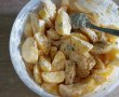 Pulpe de pui cu cartofi marinati in iaurt si salata de ardei copti-7