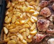 Pulpe de pui cu cartofi marinati in iaurt si salata de ardei copti-9
