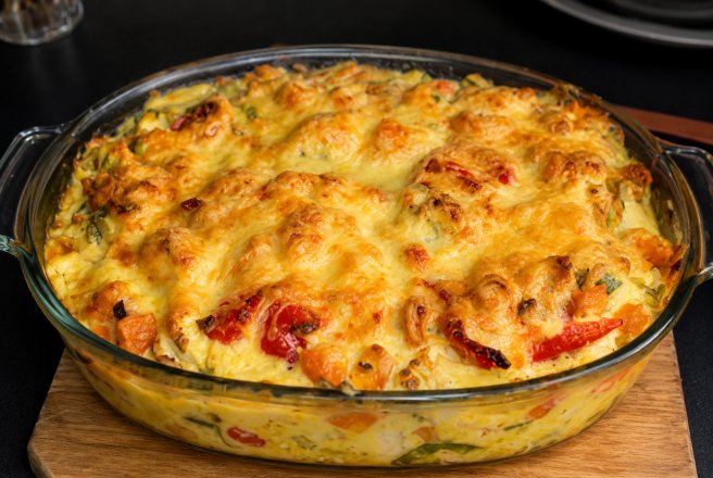 Fritatta cu rosii si busuioc