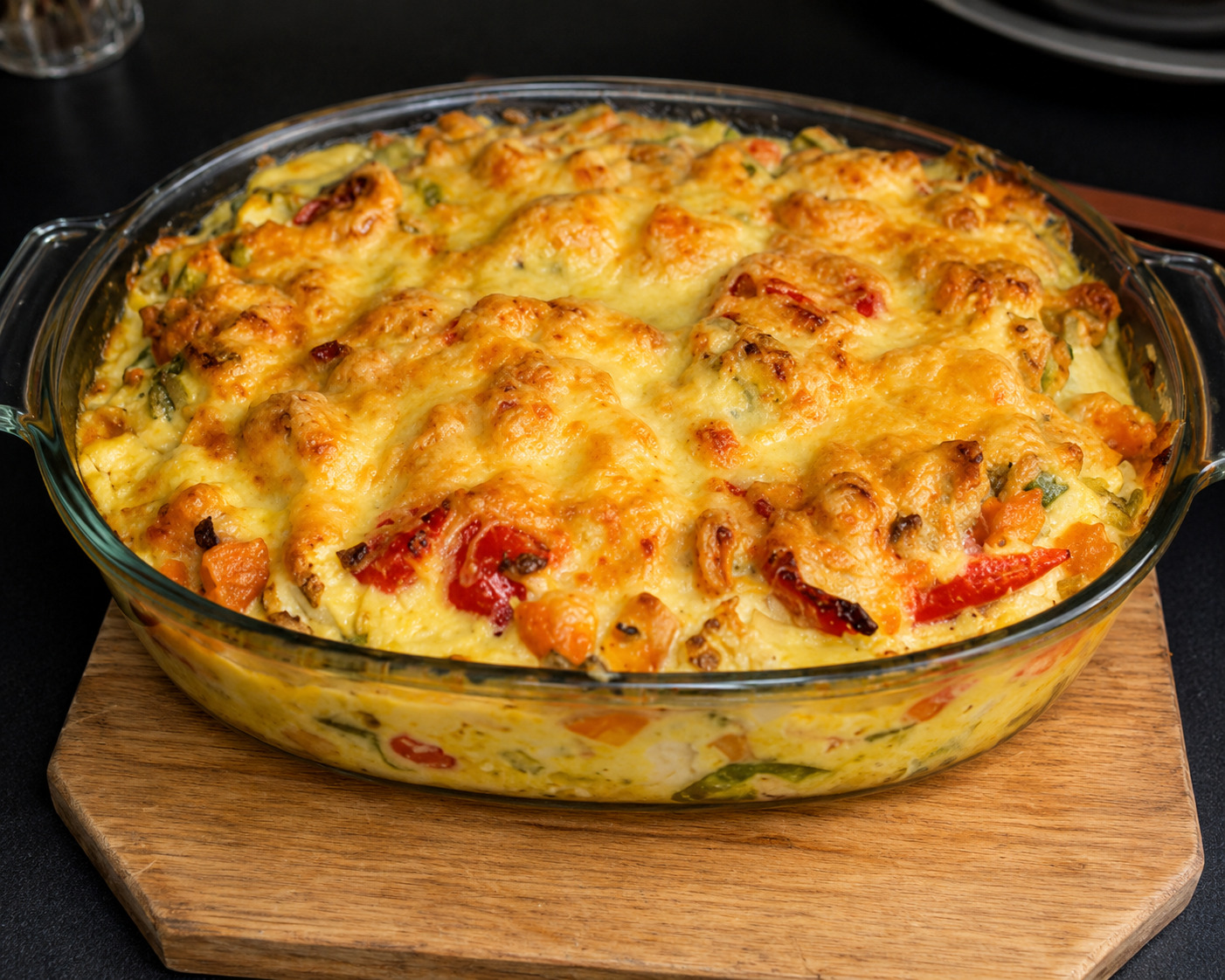 Fritatta cu rosii si busuioc
