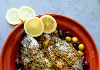 Tajine cu dorada si masline