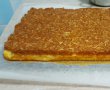 Desert prajitura cu mere, biscuiti si budinca de vanilie-6