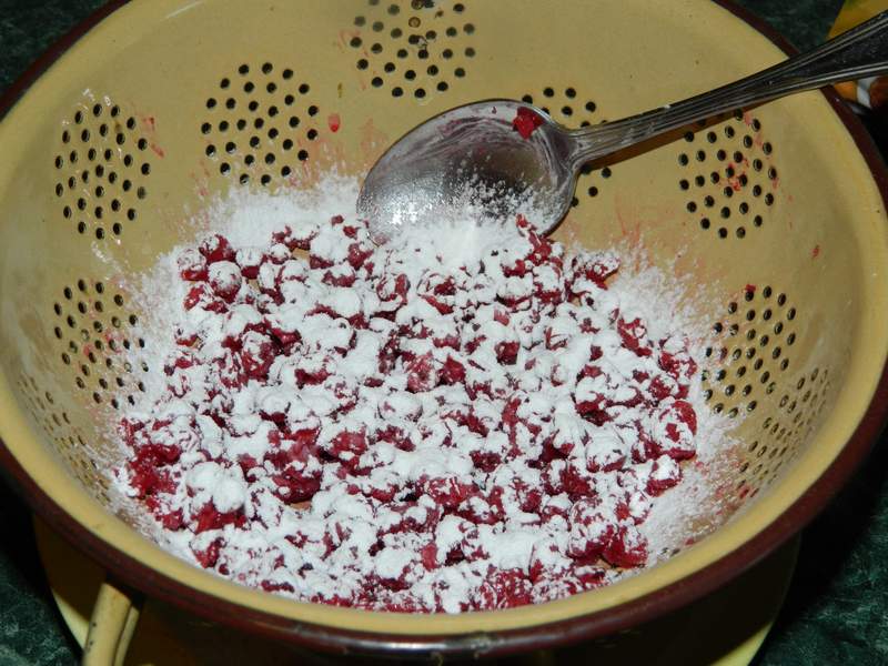 Desert prajitura din albusuri si coacaze rosii