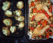 Pulpe de pui cu legume si cartofi copti-9