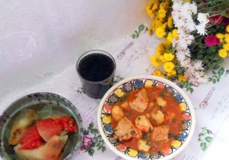 Tocana banateana cu galuste si carne de porc