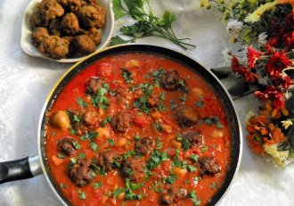 Chiftele marinate cu ciuperci de padure