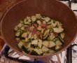 Dovlecei zucchini cu ciolan afumat si pancetta-5