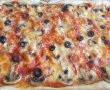 Pizza cu ciuperci si masline-10