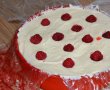 Desert tort cu crema de vanilie si zmeura-8