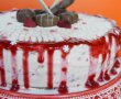 Desert tort cu crema de vanilie si zmeura-11