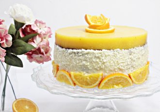 Desert tort de ciocolata si portocale