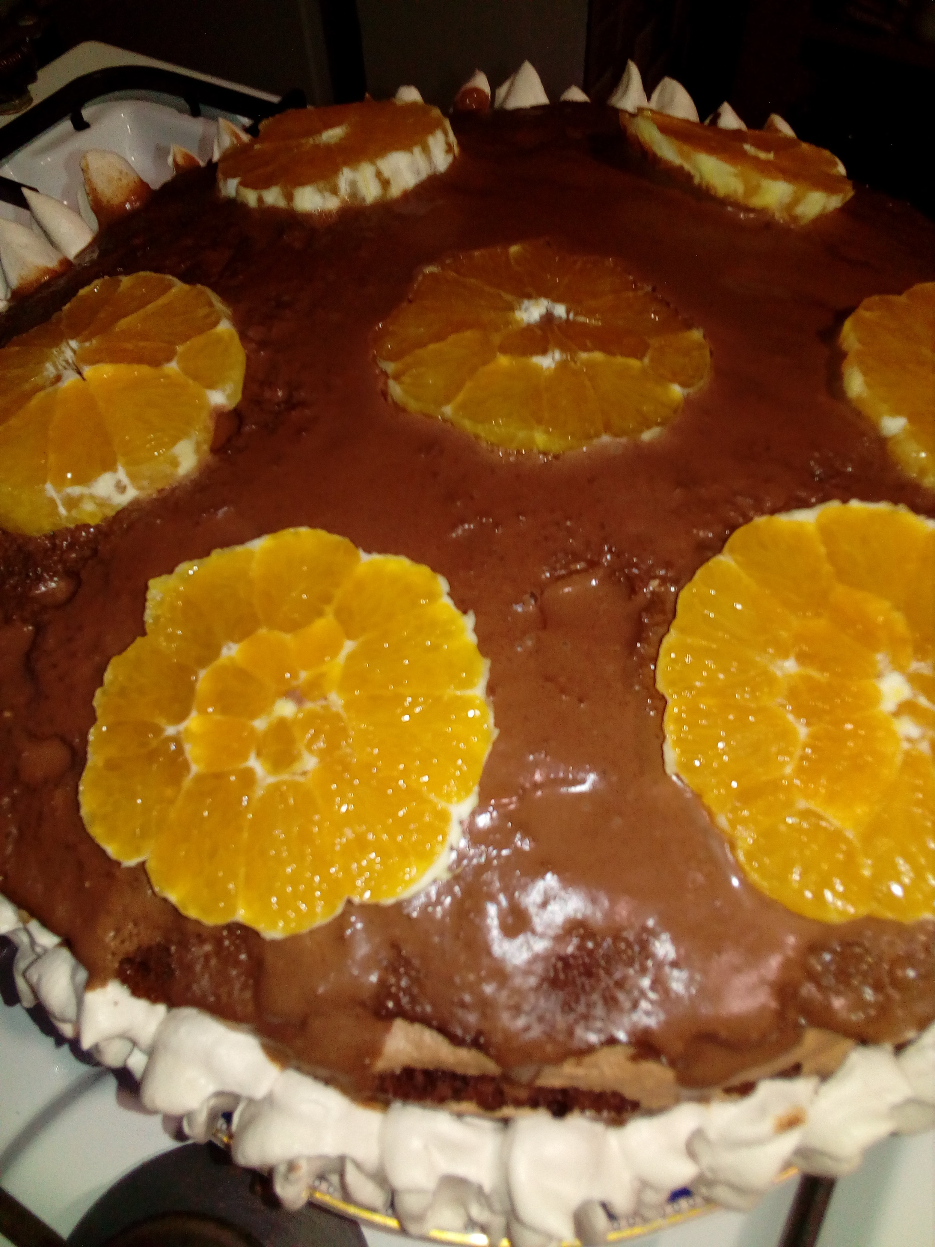 Desert tort de ciocolata si portocale
