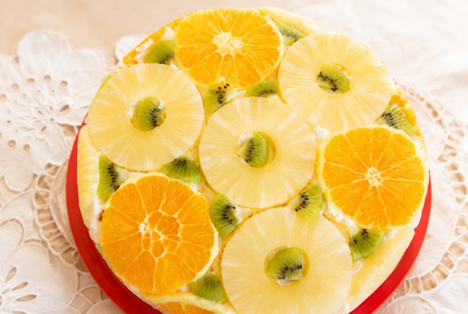 Desert tort Diplomat, cu stafide si fructe exotice