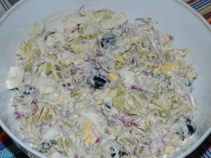 Salata orientala cu maioneza