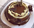 Desert tort de ciocolata si cafea cu glazura oglinda-5