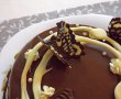 Desert tort de ciocolata si cafea cu glazura oglinda-8