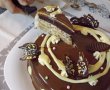Desert tort de ciocolata si cafea cu glazura oglinda-10