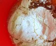 Desert prajitura marmorata, cu branza si stafide-2