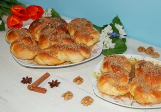 Desert mucenici cu aluat de cozonac
