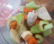 Supa de salata verde cu iaurt si codita de purcel afumat-7