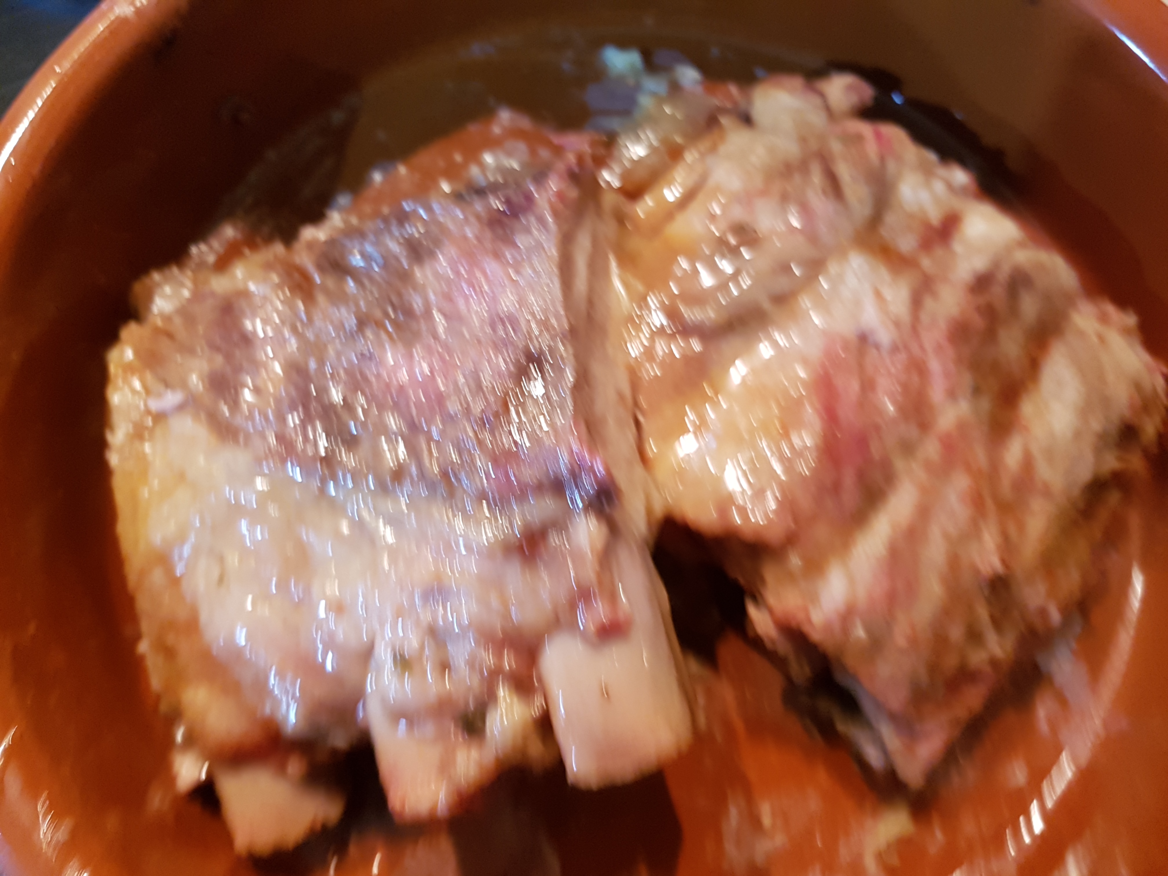 Costita de porc marinata in cidru la slow cooker Crock-Pot