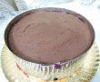 Desert tort cu visine, crema mascarpone si crema de ciocolata cu unt de arahide-5