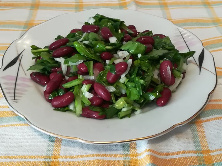 Salata de fasole cu spanac