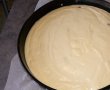 Desert prajitura turnata cu branza si stafide-7