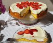 Desert tarta cu capsuni si crema bavareza de vanilie-11