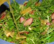 Salata cu fasole galbena pastai, rubarba, migdale si rucola-2
