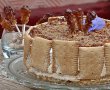 Cheesecake cu piure de kaki si bucati de kiwi, cu crusta crocanta de nuci caramelizate-11